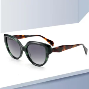 Retro UV400 Sunglasses Custom Logo Red Frame Acetate Eyewear TAC Lenses Polarized UV400 Sun Glasses Thick