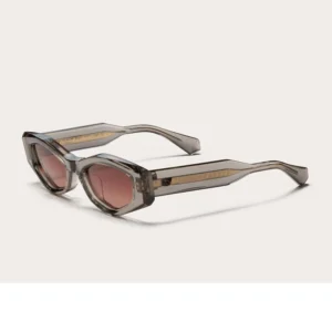 Retro Women’s Sunglasses Fashion Cat Eye Brown Vintage Shades for Men Trendy Sunglasses Female