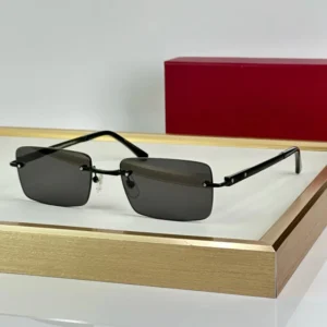 Rimless Sunglasses Women Men Fashion Glasses Retro Style
