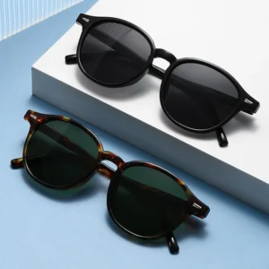 Round Small Frame Gradient Oculos Custom LOGO Shades Leopard Colorful Rivets Men Women Beach Outdoor Sunglasses