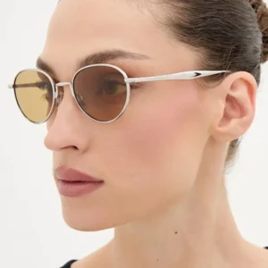 Round Small Frame Metal Women Men Fashion Sunglasses