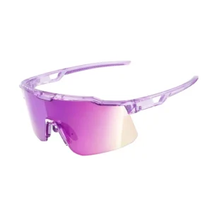 Running Sunglasses Semi Rimless TR90 Lightweight UV400 Protection Anti Slip Secure Fit Adjustable Nose Pads Clear Vision Pouch