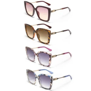 S27058 New Design Retro Square Polarized Sun Glasses Large-Frame Trendy Glasses Style High-End Retro Women’s Sunglasses