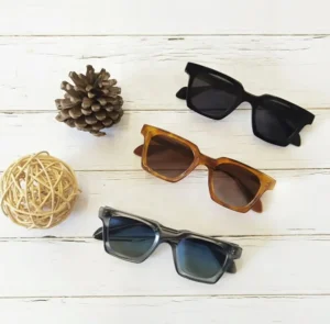SENSE 96151S Unisex UV400 Bevel Acetate Polarized Sunglasses