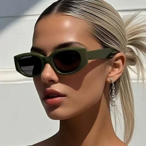 STY1825D Fashion Square Plastic Frames Shades Vintage Custom Logo Sun Glasses New Retro Green Sunglasses for Women Men