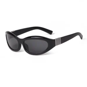 STY24127H Fashion Retro Cat Eye Sunglasses Women Driving Cycling Sun Glasses Black Frame Cross Border Shades