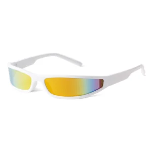 STY77314H New Fashion Vintage Sports Sunglasses Women Men Classic Cycling Sun Glasses Small Frame Yellow Mercury Lens Shades
