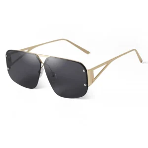 STY9519A Retro Half Frame Pilot Sunglasses Metal Fashion Driving Glasses Ladies Outdoor Travel Aviation Sun Glasses