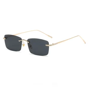 STYJ038H Fashion Retro Small Frame Sunglasses Women Men Classic Design Sun Glasses Frameless Gold Silver Frame