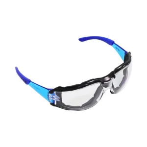 Safety Glasses with Clear Anti Scratch Resistant Lenses and No Slip Grips UV Protection Safety Over Prescription Glass