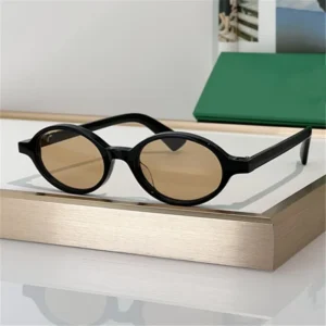 Sexy Small Oval Sunglasses Women Brand Designer Fashion Luxury Shades UV400 Black Eyewear Light Weight Comfortable Vintage