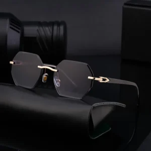 Shades Sunglasses Men Personalized Pc Sunglasses With Logo Rimless Vintage Men Polygon Sunglasses