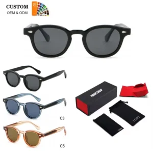 Shang Gao Quality Sunglasses New Luxury Women Sunglasses UV400 Retro Round Black Lens Sunglasses Men
