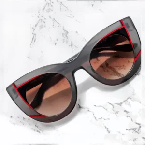 Sifier Fashion Men’s Sunglasses Trendy Acetate Shades with UV400 Lenses Blue Transparent and Gray Frame Color