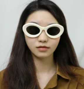 Sifier Fashion Oval Cat Eye Sunglasses Acetate Eyewear CR39 Polarized Cateye Nylon Sunglasses Men Women