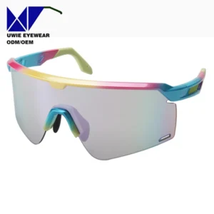 Size 145-0-123 Custom OEM TR90 Shield Sunglasses UV400 Polarized for Unisex Adults Factory Direct Supplier