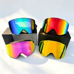 Ski Goggles Anti Fog Lens 100% UV Protection OTG Over Glasses ODM OEM Custom Snow Snowboard Goggles