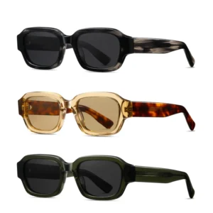 Sleek Square Acetate Sunglasses With Tonal Lens and Refined Fit for Elevated Everyday Style Men Women