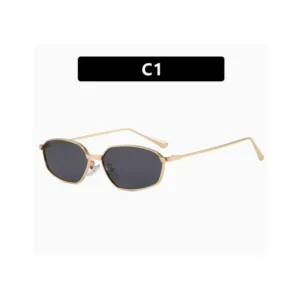 Small Frame Polygon Irregular Retro Metal Sunglasses