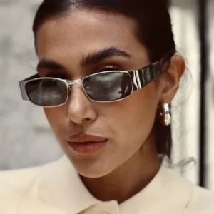 Small Frame Square 6237 Metal Women’s UV Resistant Sunglasses