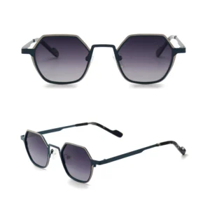 Small Frame Sunglasses Polarized Metal Frame Street Fashion Personality Style for Men and Women