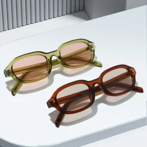 Small Frame Trendy Unisex Pilot Style Sunglasses Fashionable UV400 Full Frame Square Shaped Sunglasses