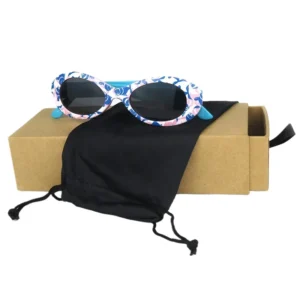 Small Oval Polarized Lenses Vintage Unisex Kid Sunglasses