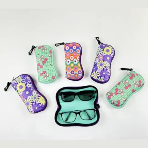 Soft Neoprene Sunglass Glasses Eyeglass Case Bag with Clip Travel Pouch for Kids Women Men Special Purpose Bags & Cases