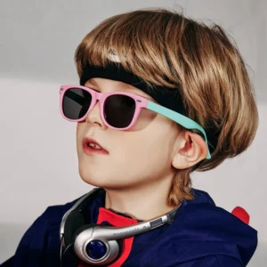 Soft Silicone Anti-ultraviolet Sunglasses Baby Glasses Polarized Children’s Sunglasses