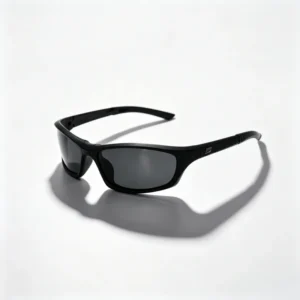 Sport Glasses TR90 Polarized Fishing Sunglasses TAC UV400 Black Lens Anti Glare Lightweight Wrap Around Sports Eyewear