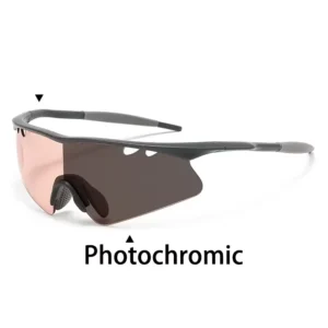 Sport Photochromic Windproof Full Frame Shield Sunglasses Men Women Cycling Running Golf UV400 Lens Lightweight Frame