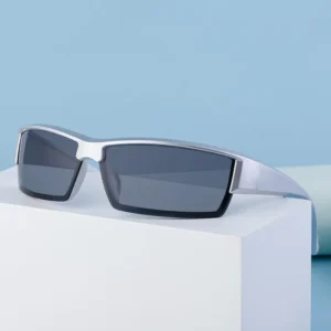 Sport Style Outdoor Windproof Cycle Chunky Rectangle UV400 Unisex Sunglasses for Women Men