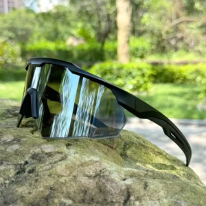 Sports Cycling Sunglasses TR90 Frame ANSI Z871 Protective Eyewear UV400 Riding Glasses With Ventilated Anti Slip Design