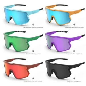 Sports Eyewear UV400 Bike Sunglasses Polarized Lenses TR90 Frame Cycling Glasses Custom Logo Bicycle Running Driving Sunglasses