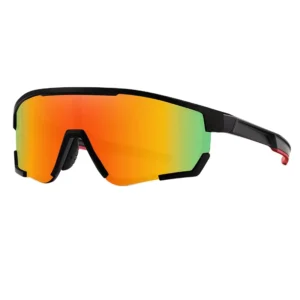 Sports Racing Wrap Around Oversized One Piece Lenses Sunglasses Polarized Mirror Reflective UV400 Sunglasses for Men and Women