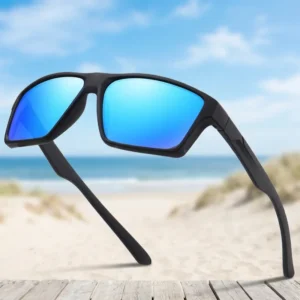 Sports Sunglasses Men Night Vision Colorful Coated PC Frame TAC Polarized Lens for Riding Driving