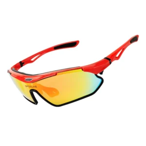 Sports Sunglasses Polarized Mirror Lenses Cycling Running Glasses UV400 Protection Fishing Pickleball Safety Eyewear Custom Logo