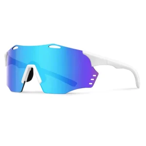 Sports Sunglasses UV400 Protection Cycling Riding Glasses Mirror Polarized Lenses Running Pickleball Safety Goggles Custom Logo