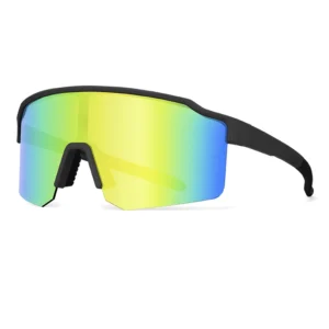 Sports Sunglasses UV400 Protection Cycling Riding Glasses Rimless PC Frame Mirror Polarized Lens OEM Safety Goggles Custom Logo