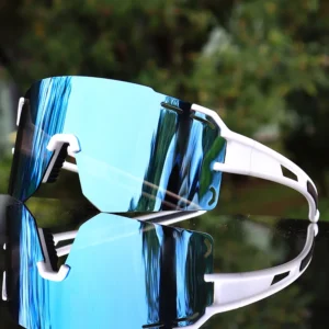 Sports Sunglasses UV400 Protection Polarized Anti Fog Lens Cycling Riding Glasses Pickleball Running Safety Eyewear Custom Logo