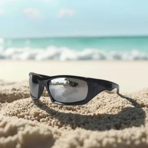 Sports Sunglasses with UV400 PC Glass for Outdoor Activities