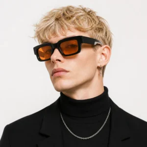 Square Acetate Sunglasses Men Women Retro Thick Frame TAC Polarized UV400 Lenses Custom Logo OEM ODM