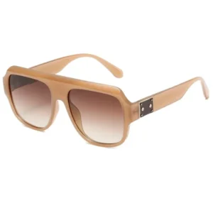 Square Frame Sunglasses Fashion Plastic Unisex Large Frame Retro UV400 Glasses