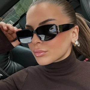 Square Full-Frame UV400 Sunglasses New European American Fashion Unisex Ins Internet Celebrity Street Style Outdoor Use