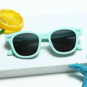 Square Kids Sun Glasses Shades Children’s TAC Polarized Flexible Silicone Sunglasses Sun Shades Boys and Girls