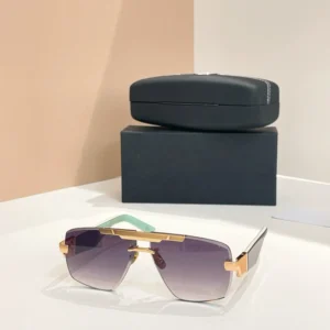 Square Men’s Metal Sunglasses UV400 Outdoor Sunscreen Frameless Sunglasses