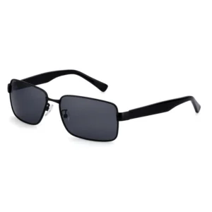 Square Men’s Sunglasses With Polarized Metal Frame Fashionable UV Protection Glasses JNLOO 9826