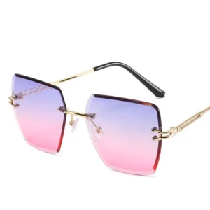 Square Metal Lady Sunglasses Rolling Sun Glasses Metal Frame Mens Sunglasses