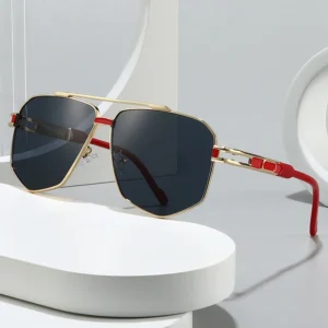 Square Metal Men Luxury Fashion Shades Women Glasses Sunglasses