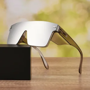 Square Outdoor Lightweight Side Shield Sunglasses for Traveling